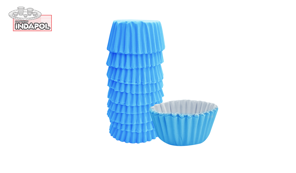 FORMA INDAPOL PAPEL N-6 AZUL - COM 100 UNIDADES