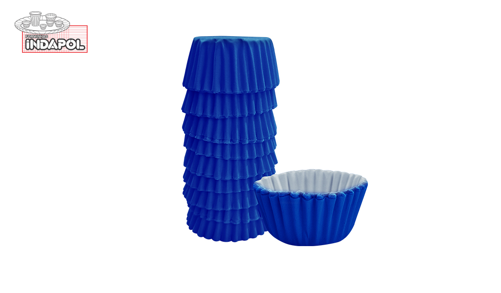 FORMA INDAPOL PAPEL N-6 AZUL ESCURO - COM 100 UNIDADES
