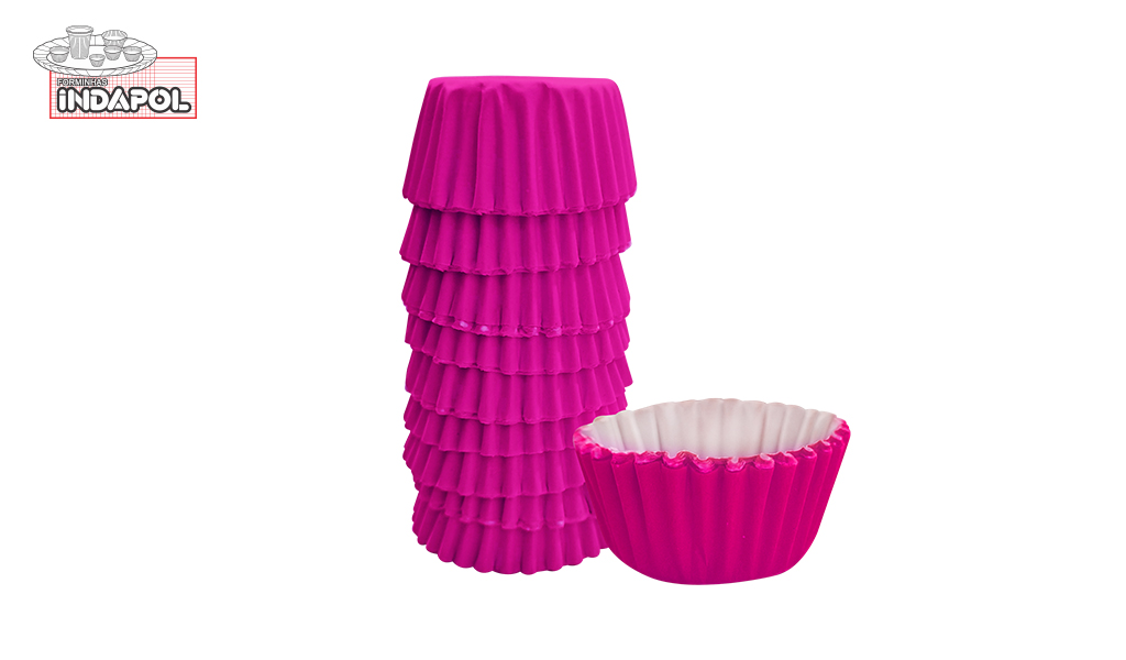 FORMA INDAPOL PAPEL N-6 ROSA PINK - COM 100 UNIDADES