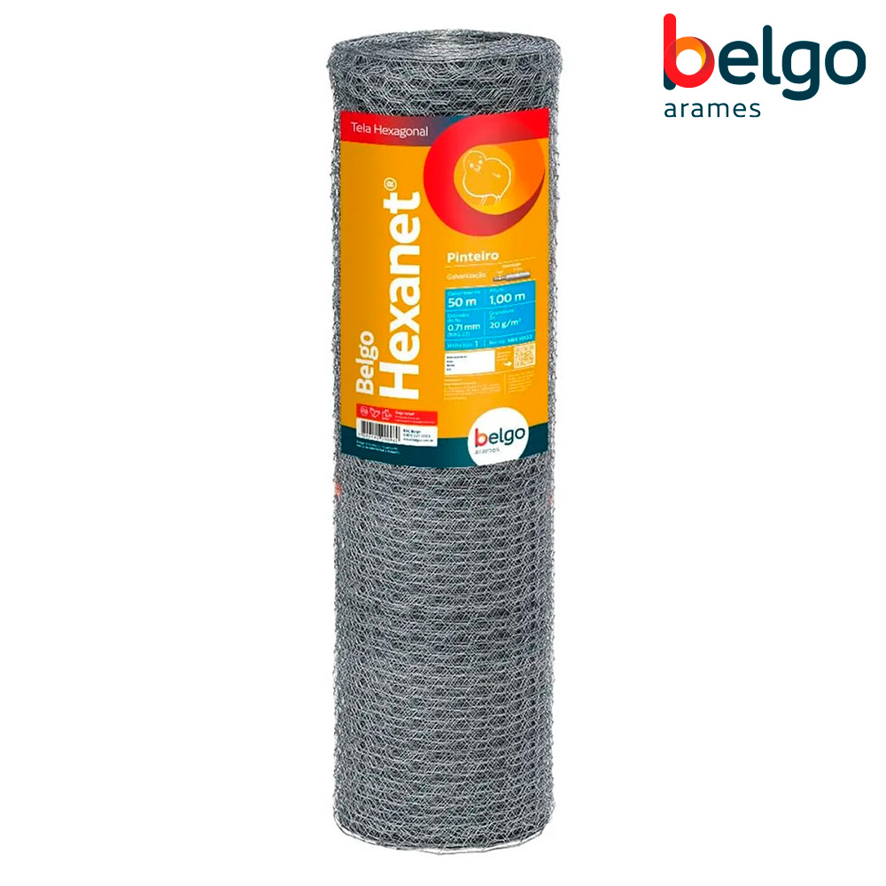 TELA BELGO HEXA PINTEIRO 1” 22X1,00X50M