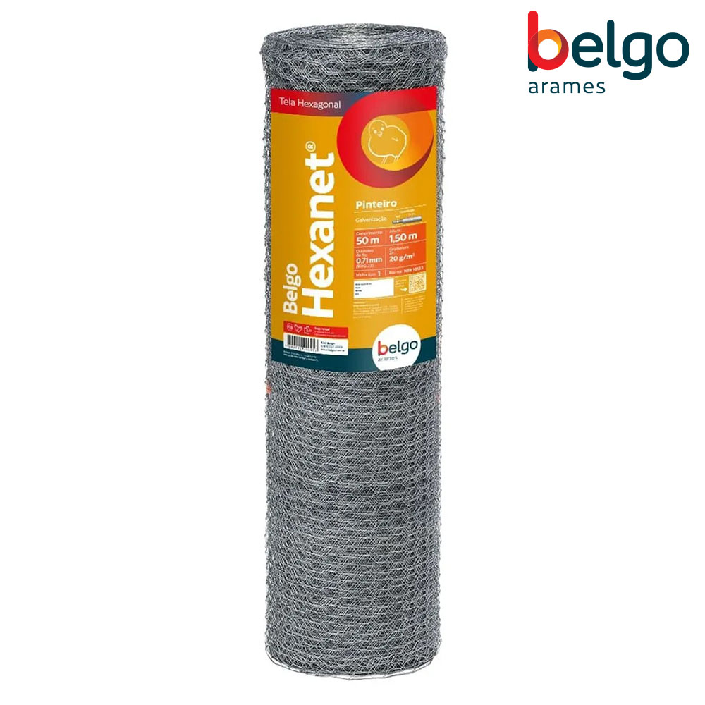 TELA BELGO HEXA PINTEIRO 1” 22X1,50X50M