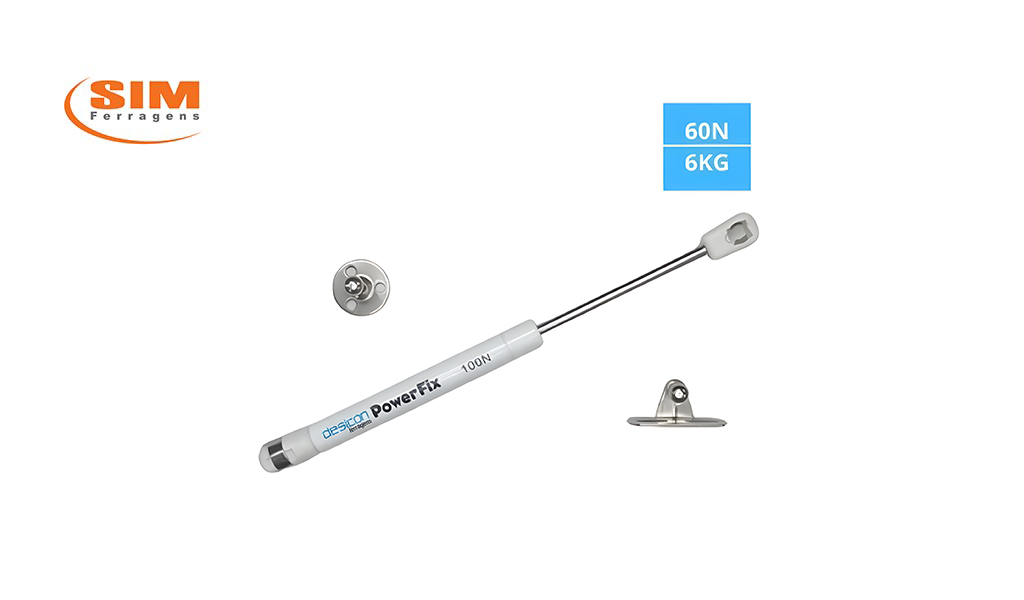 PISTAO POWER-FIX A GAS BRANCO  6KG 60N BAIXO/INVERSO