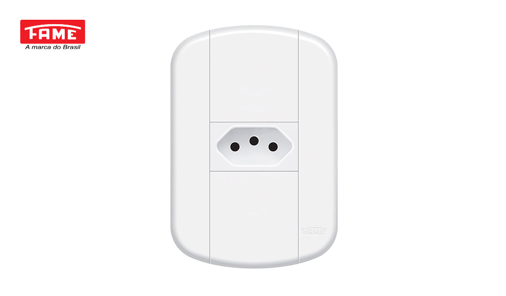 FAME BLANC+ 1 TOMADA 2P+T 10A