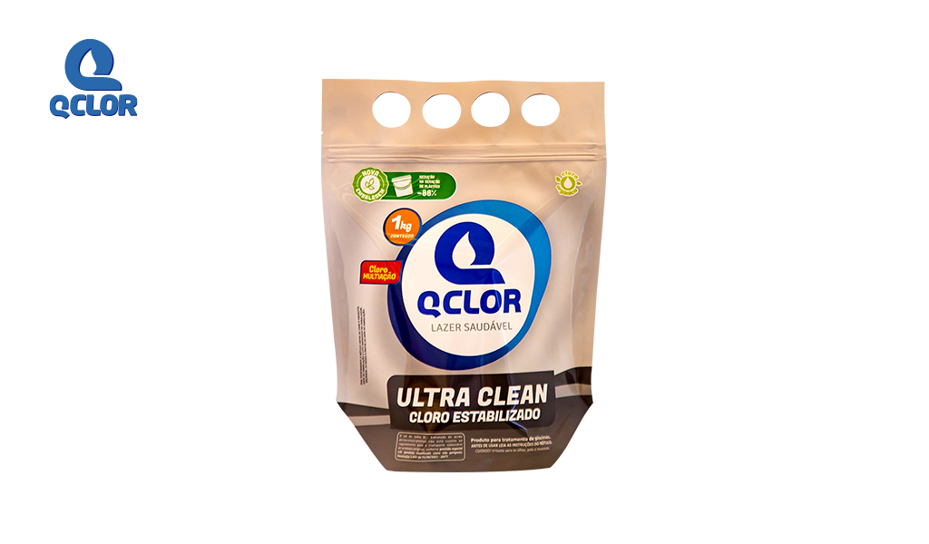 CLORO QCLOR P/PISC ULTRA CLEAN STAND UP POUCH C/1KG