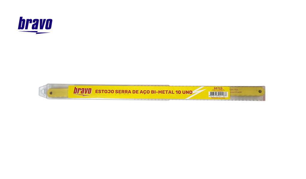 LAMINA BRAVO BI-MET AÇO 300MM 24DT 12” KIT C/10 UNIDADES