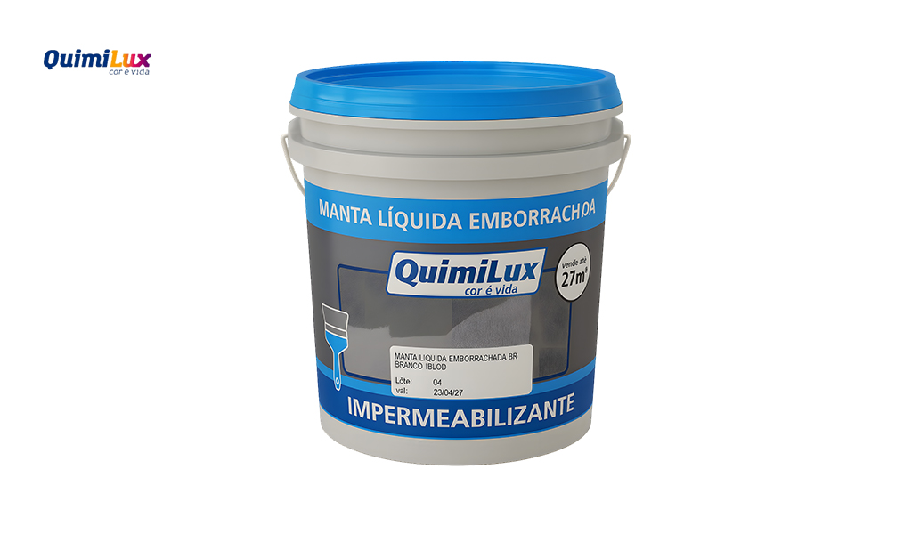 MANTA LIQUIDA QUIMILUX P/IMPERMEABILIZANTE - GL 4KG BRANCO