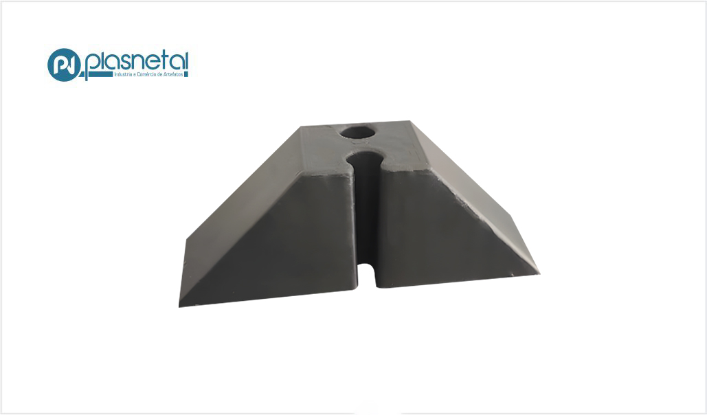 CALÇO PLASNETAL EM PVC TIPO TRAPEZIO PARA TELHAS DE ZINCO - PACOTE C/50
