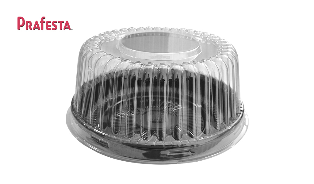 EMBALAGEM PRAFESTA BOLO 15 TORTA ALTA P35MA PRETA 550G C/100 UNIDADES.