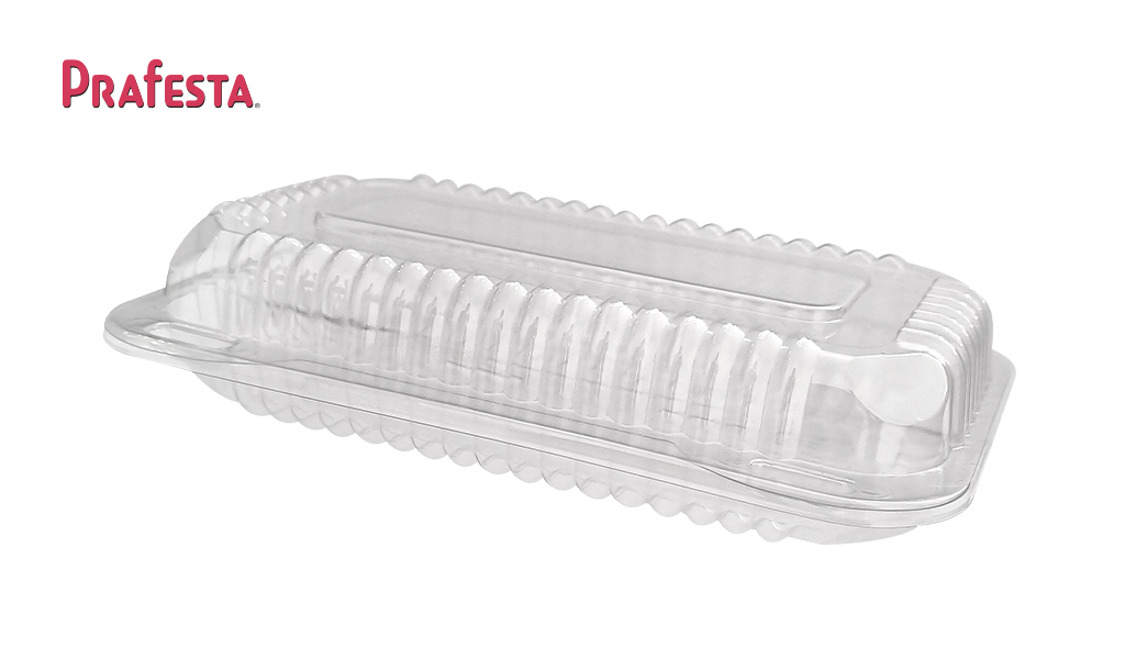EMBALAGEM PRAFESTA RETANGULAR LUNCH BOX 8 CRISTAL C/100 UNIDADES