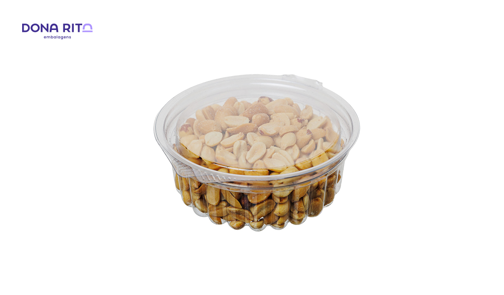 POTE+TAMPA DONARITA REDONDO D742R C/TAMPA ARTICULADA ROMA 250ML C/200 UNIDADES