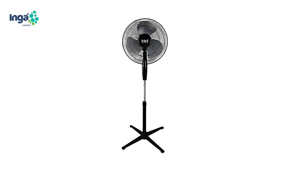 VENTILADOR INGA DE COLUNA 40CM 3 HELICES 45W 220V PRETA