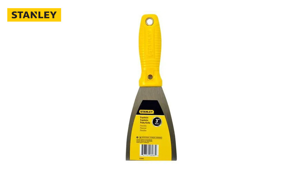 ESPÁTULA STANLEY DE ACO C/ CABO PLÁSTICO 7CM
