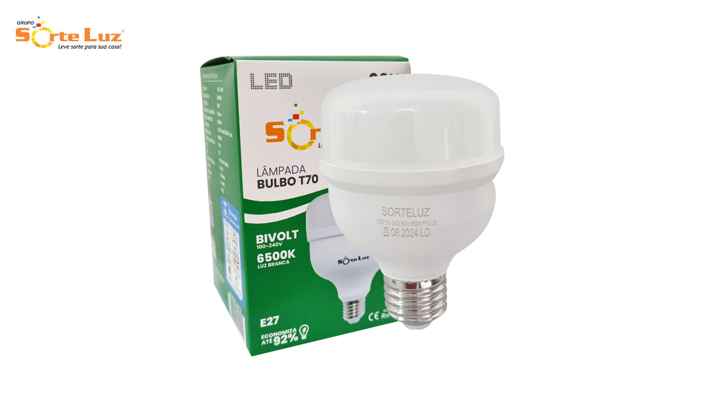 LAMPADA SORTELUZ LED ALTA POTENCIA 20W - 6500K LUZ BRANCA