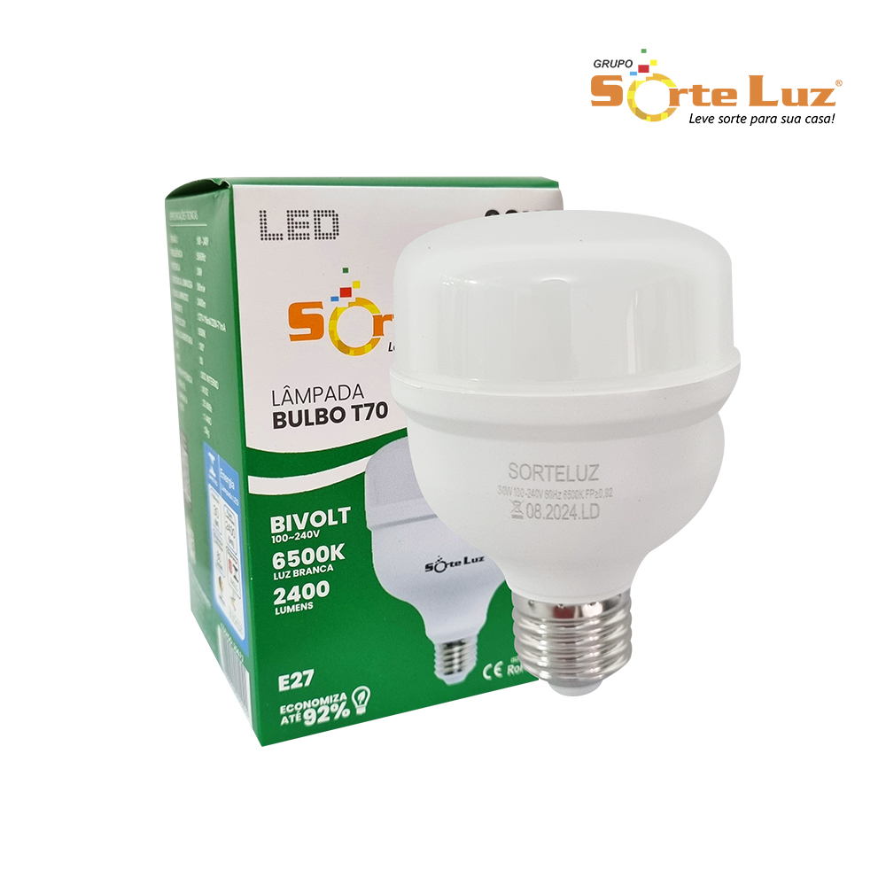 LAMPADA SORTELUZ LED ALTA POTENCIA 50W - 6500K LUZ BRANCA