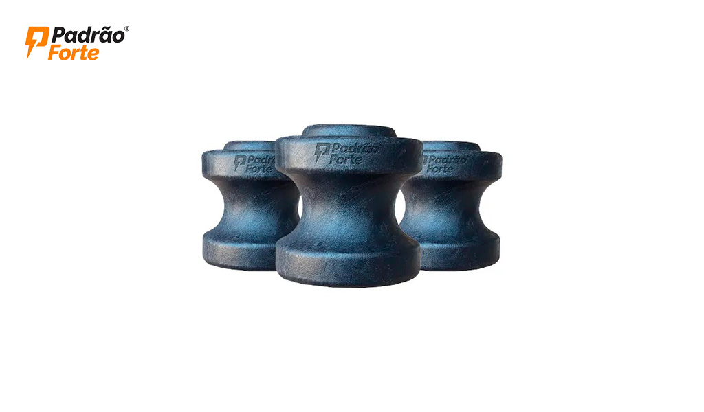 ISOLADOR P. FORTE ROLDANA 72X72MM DE POLIMERO PRETA