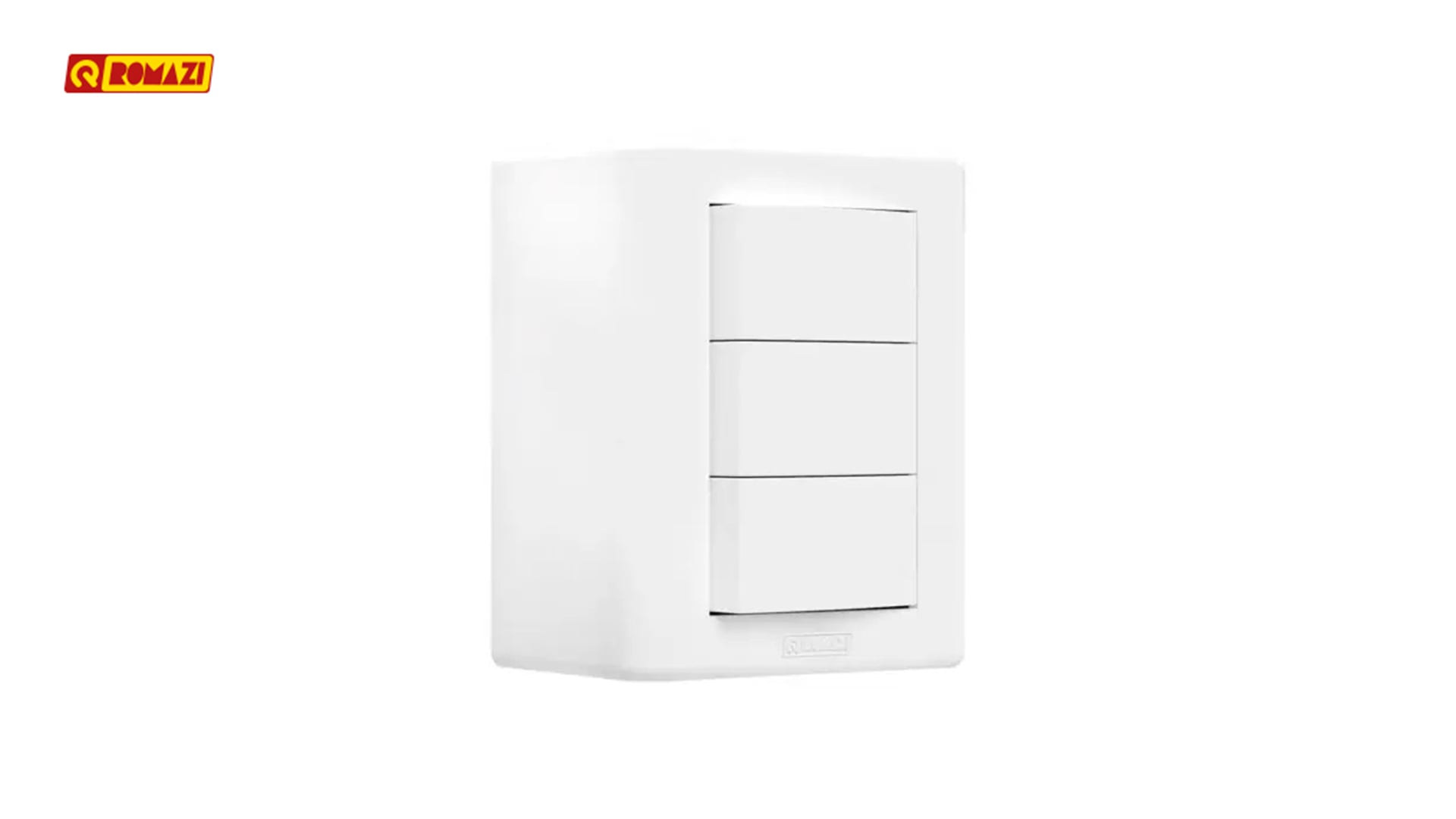 ROMAZI JERIPLUS 3 INTERRUPTOR SIMPLES SOBREPOR 10A BRANCO