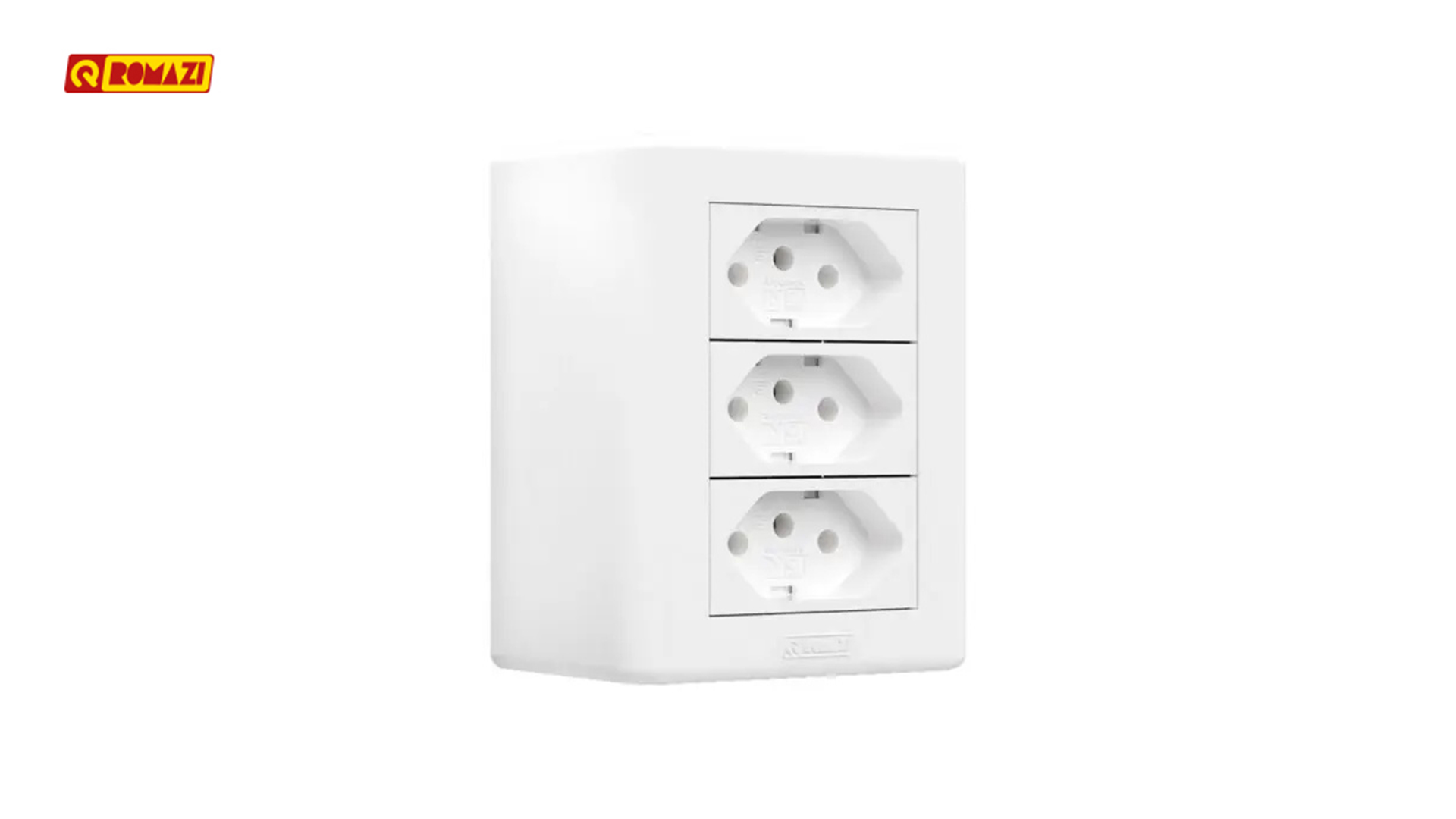 ROMAZI JERIPLUS 3 TOMADAS SOBREPOR 2P+T 10A BRANCO