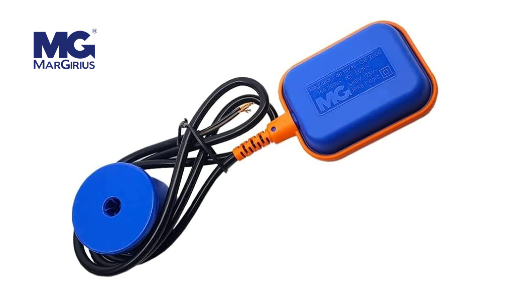 BOIA ELETRICA MARGIRIUS DE NIVEL UNIPOLAR 25A SUPERIOR / INFERIOR - CABO 1,2 METROS