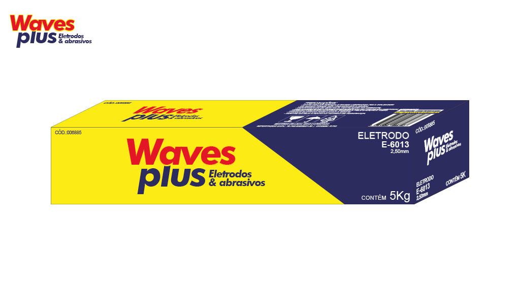 ELETRODO WAVES PLUS PROFISSIONAL 6013 3,25MM (5KG) AZUL