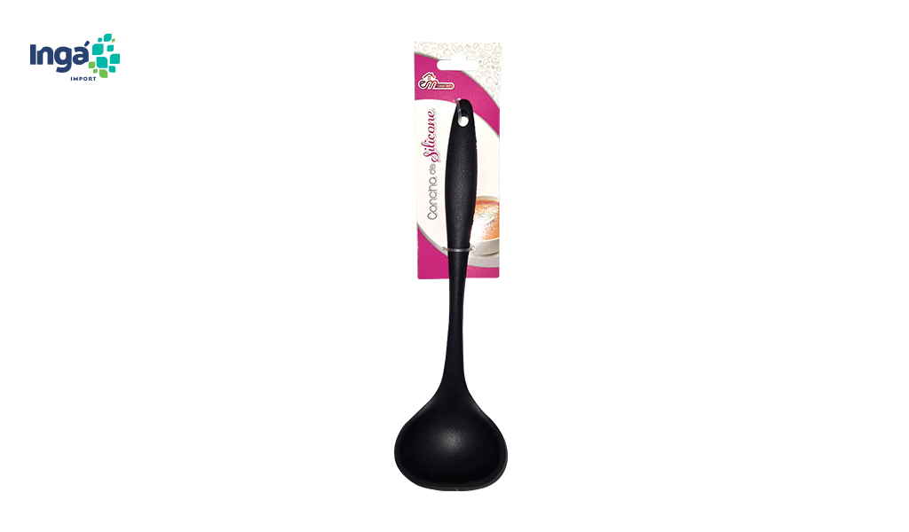 CONCHA INGA SILICONE 28X8,4X7CM PRETO