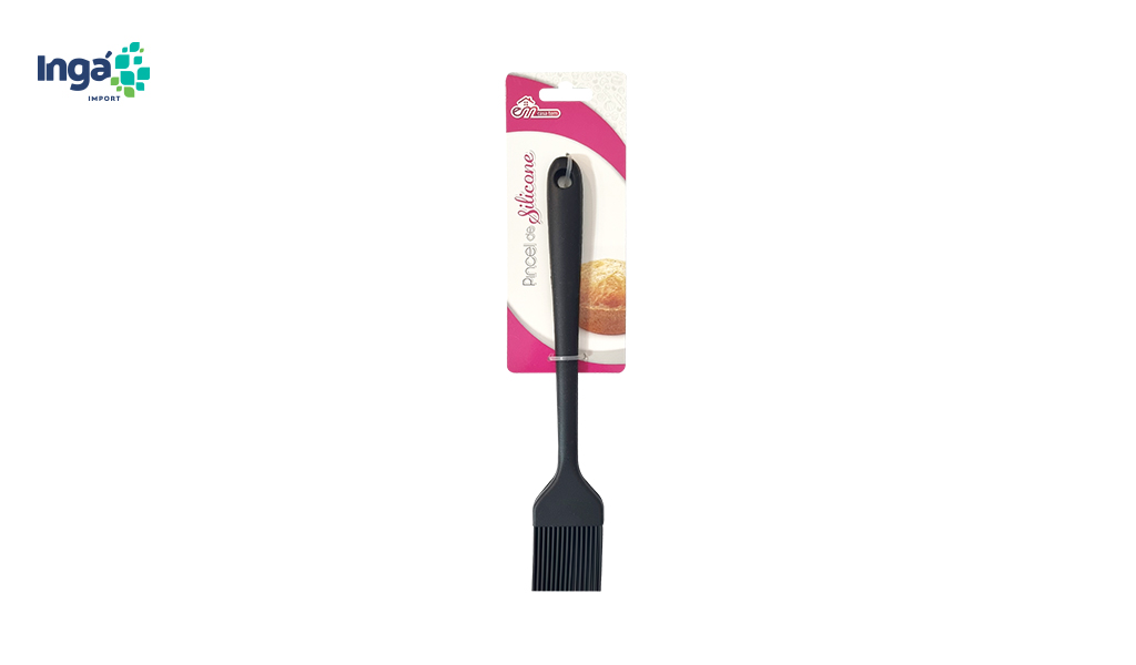 PINCEL INGA SILICONE 25X4X1,1CM PRETO