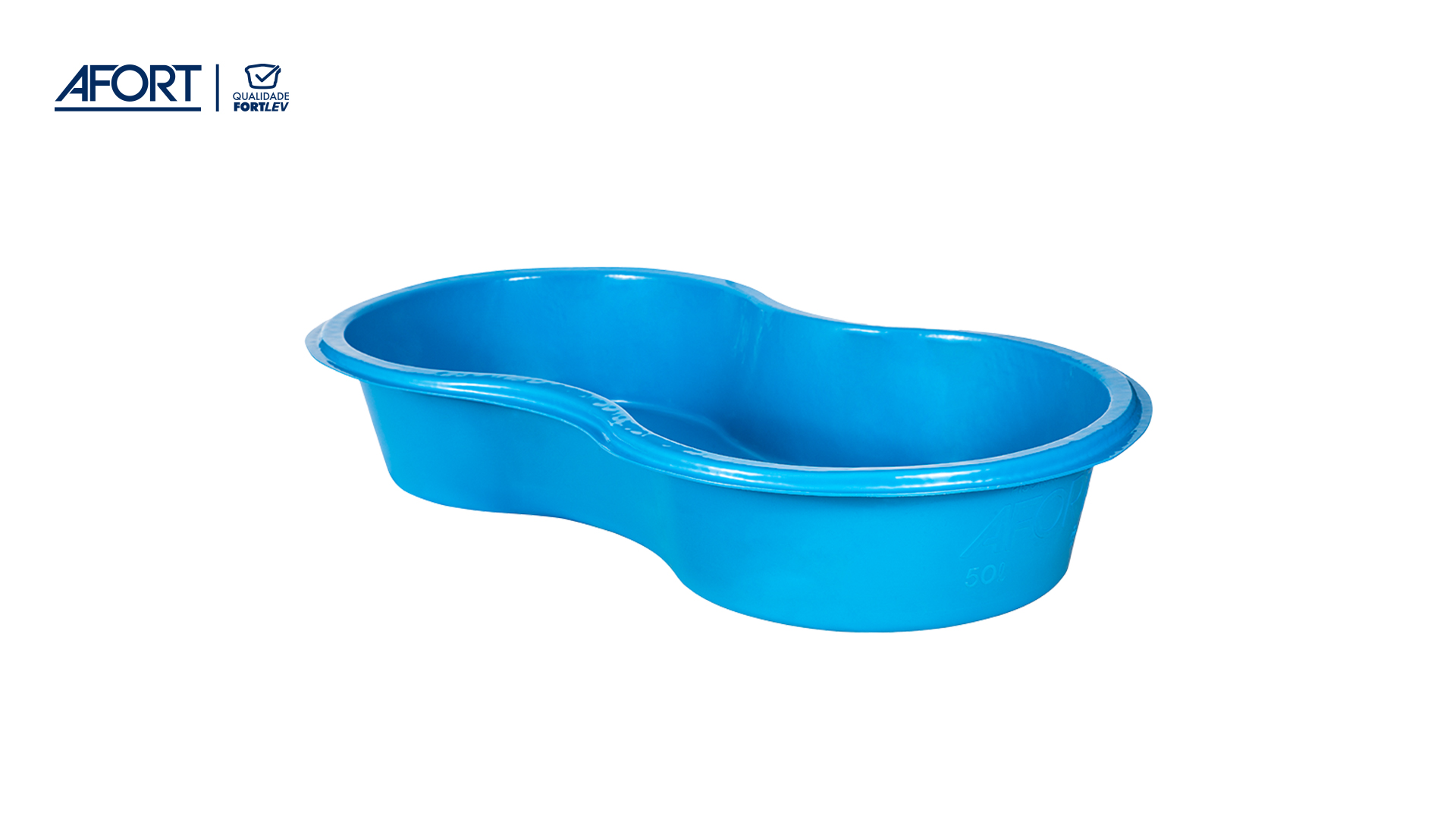 PISCINA AFORT MOD. FEIJAO SEM TAMPA 500L AZUL
