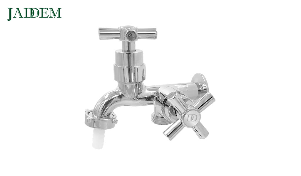 TORNEIRA JADDEM TANQUE/MAQUINA DE LAVAR 1/4 DE VOLTA ABS C31 (CRUZETA) - CROMADA