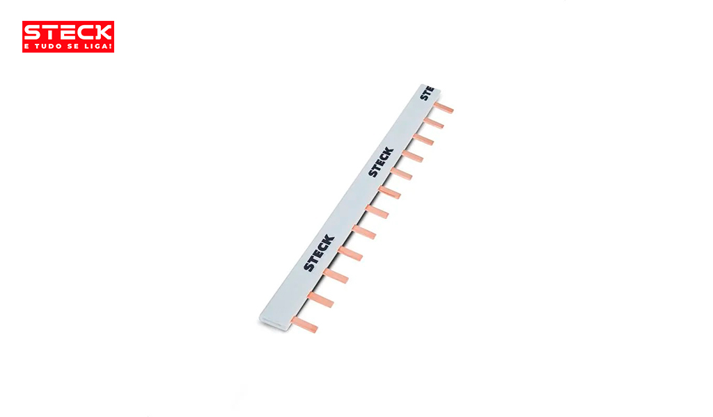 BARRAMENTO STECK MONOFASICO 80A 440V 12POLOS DI