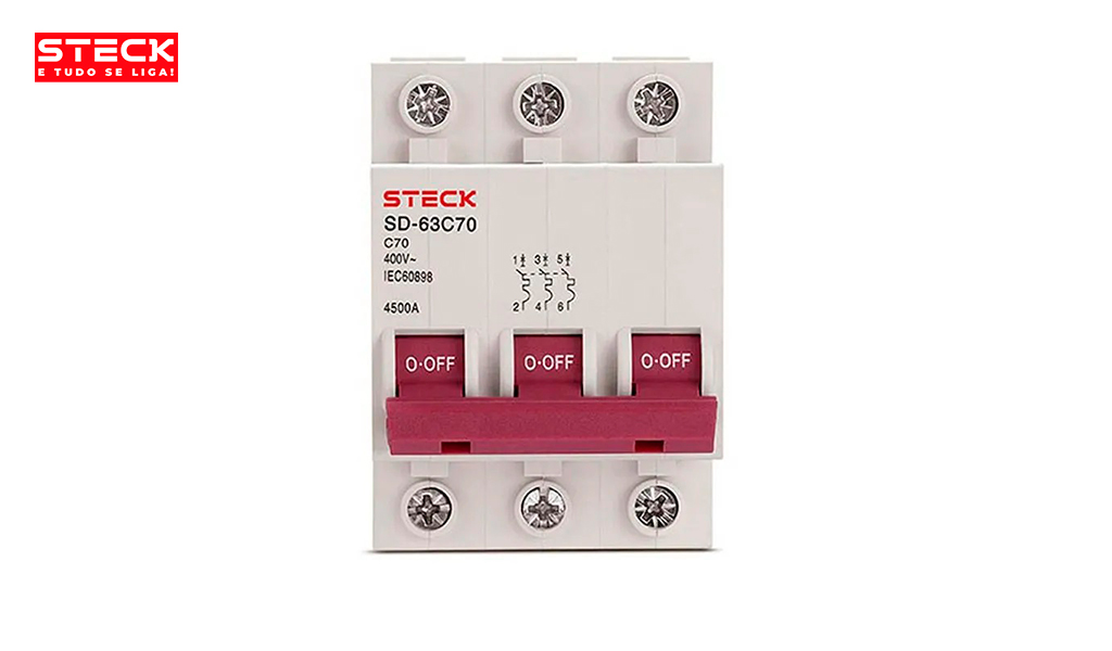 DISJ STECK SD63 3P CURVA C 70A 45KA BR