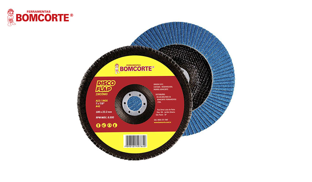 DISCO BOMCORTE FLAP ZIRCONIA 115X22MM G120