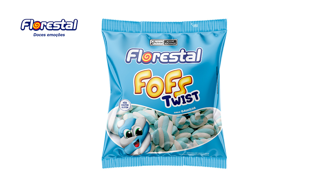 MAXMALLOWS FLORESTAL TWIST BAUNILHA AZUL/BRANCO 220GR
