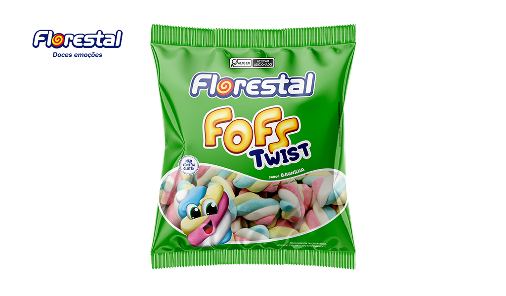 MAXMALLOWS FLORESTAL TWIST BAUNILHA COLORIDO 220GR