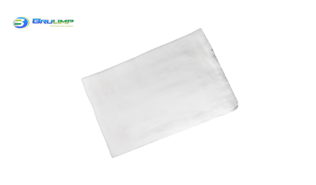 PANO DE CHÃO BRULIMP FLANELADO TIPO ”A” 42X66CM BRANCO