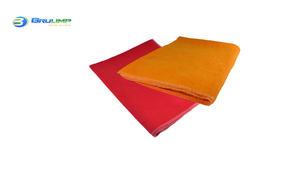 FLANELA BRULIMP 49X79CM SORTIDA (VERMELHA/LARANJA) C/12 UNIDADES