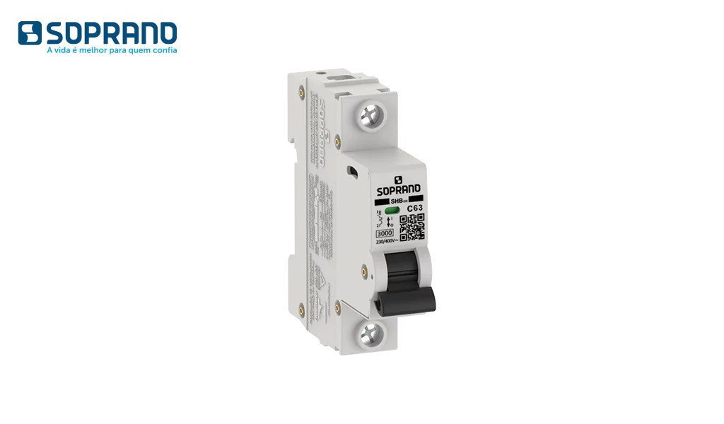 DISJUNTOR SOPRANO  UNIPOLAR GIII 63A BRANCO