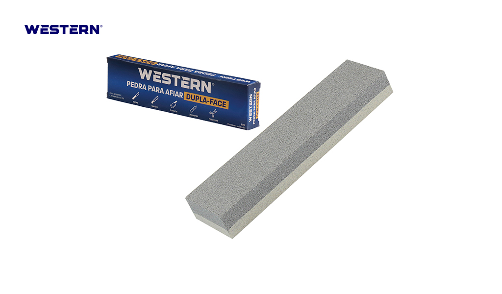 PEDRA WESTERN AFIAR DUPLA FACE 15CM