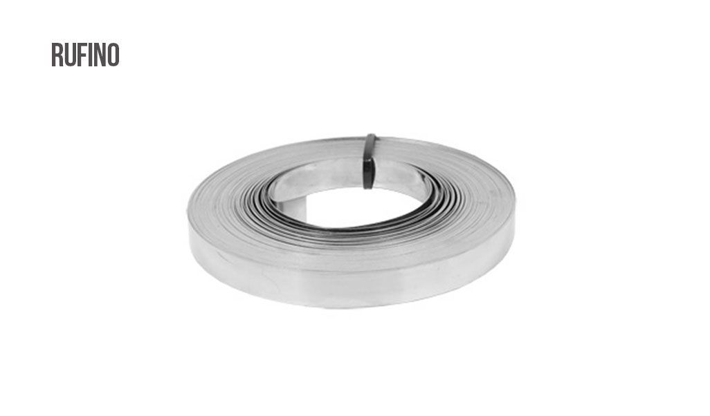 FITA RUFINO P/POSTE ACO INOX 19MM 30M