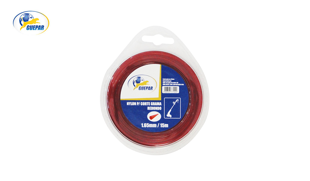 FIO GUEPAR NYLON P/APARADOR DE GRAMA 2,00MM 15 METROS