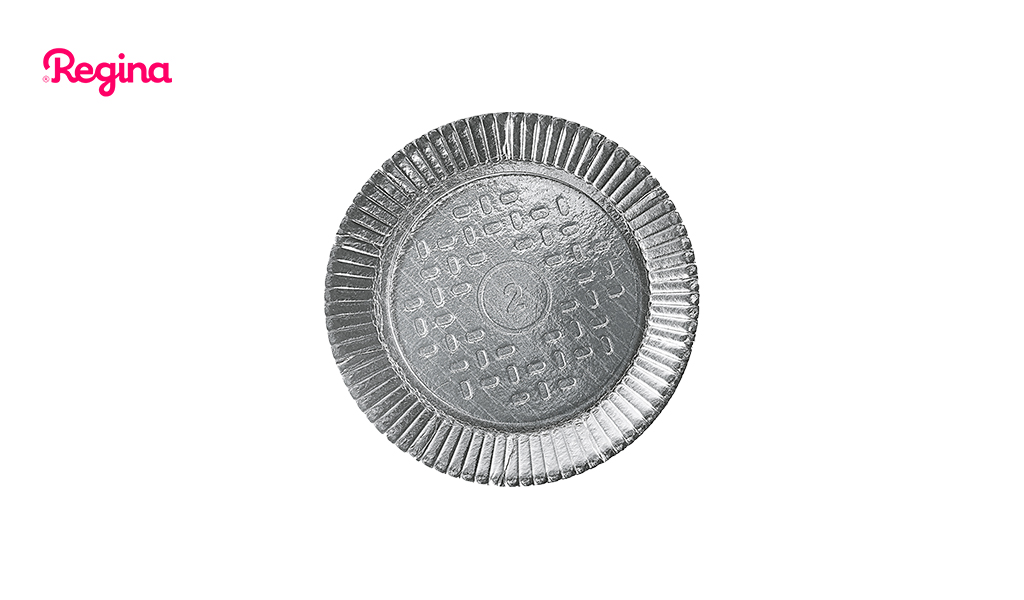 PRATO REGINA LAMINADO N-2 19CM PRATA C/20 UNIDADES