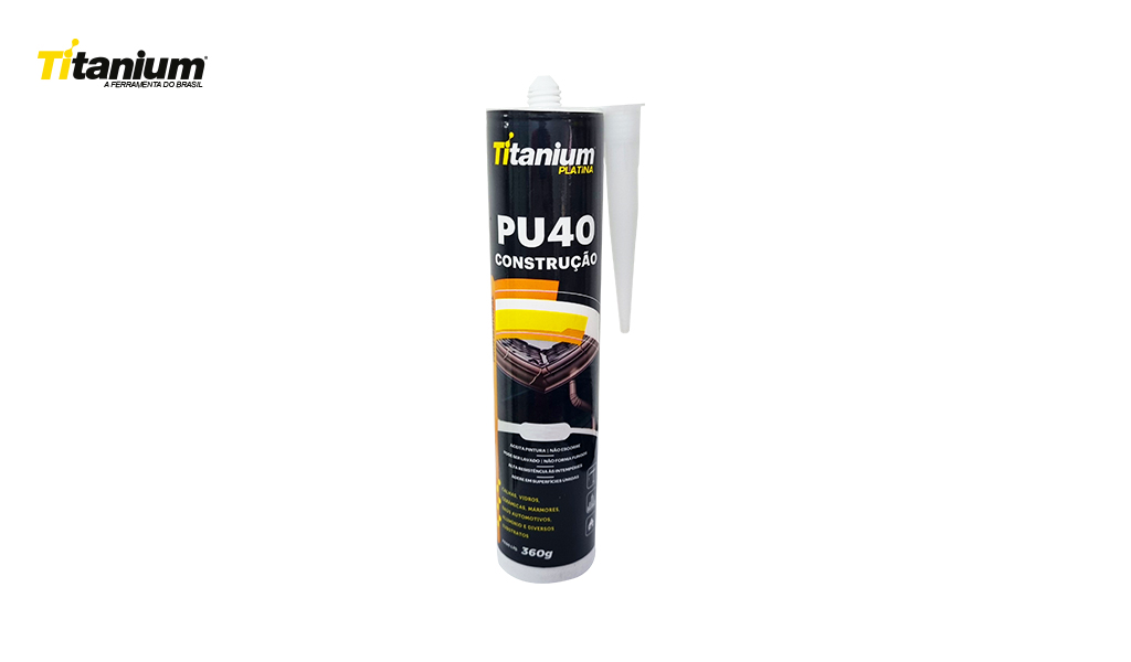 SELANTE PU40 TITANIUM USO GERAL 360GR PRETO