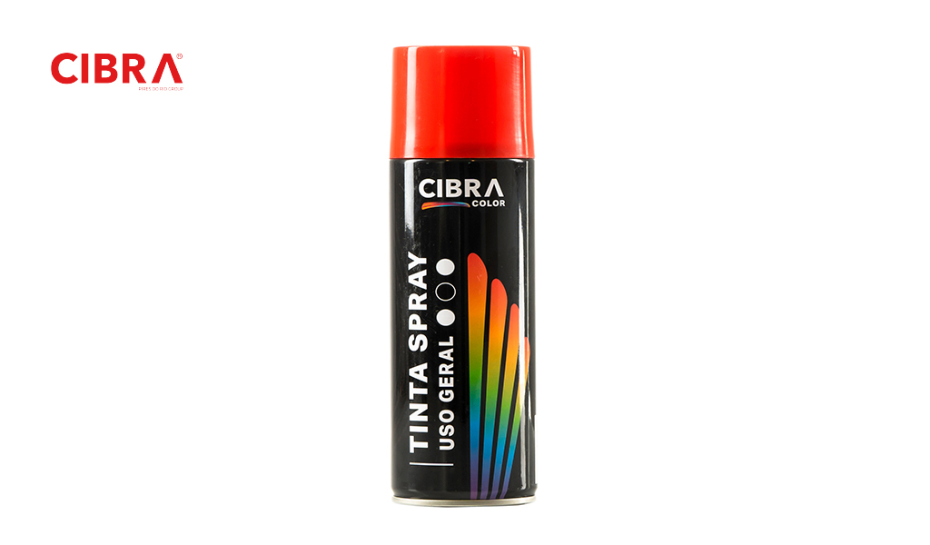 SPRAY CIBRA USO GERAL 400ML/250G VERMELHO