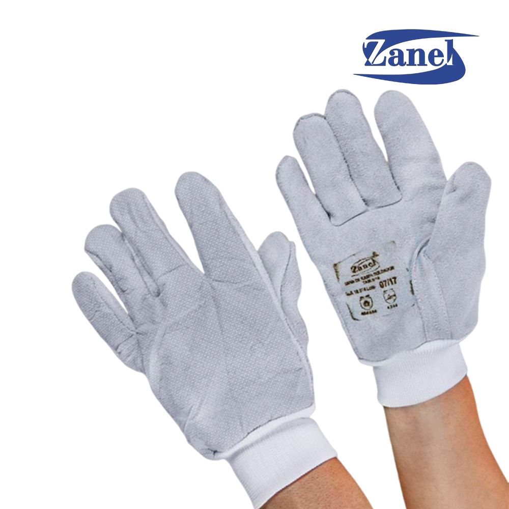 LUVA ZANEL RASPA NA PALMA DORSO DE MALHA E PUNHO DE MALHA