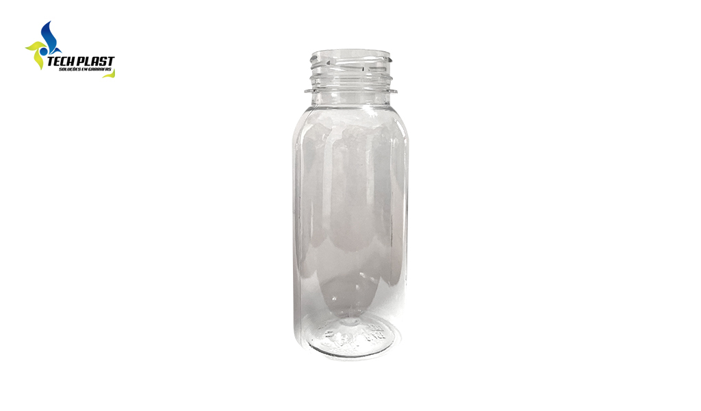 GARRAFA TECHPLAST REDONDA S/TAMPA  200ML C/100 UNIDADES