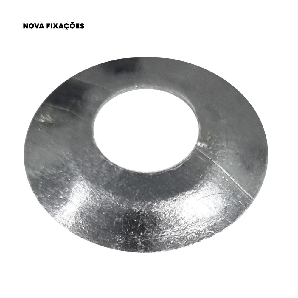 ARRUELA CONCAVA NOVA FIXACOES ALUMINIO 5/16” - PACOTE C/100