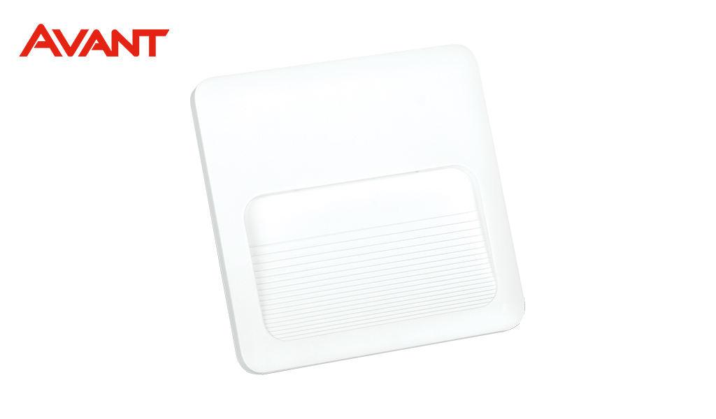 BALIZADOR AVANT LINHA ELEGANCE 4X4 EMBUTIR 2W NA COR BRANCO FOSCO - 3000K LUZ AMARELA