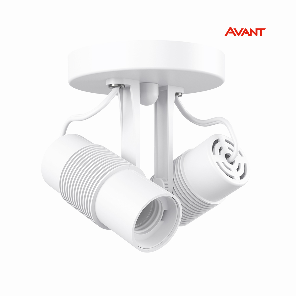 SPOT AVANT BASIC 2X E27 BRANCO FOSCO
