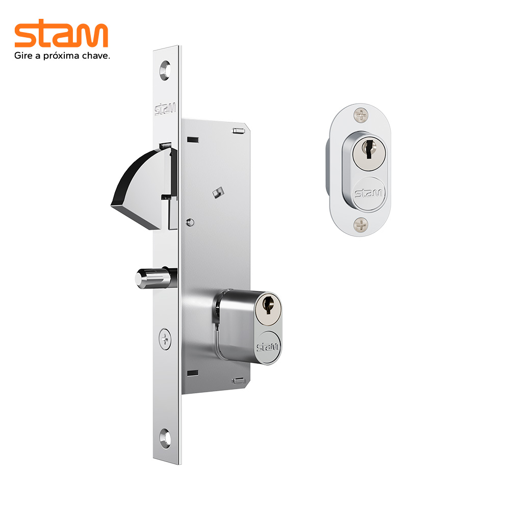 FECHADURA STAM GORJE 940 EXTERNA ESP INOX