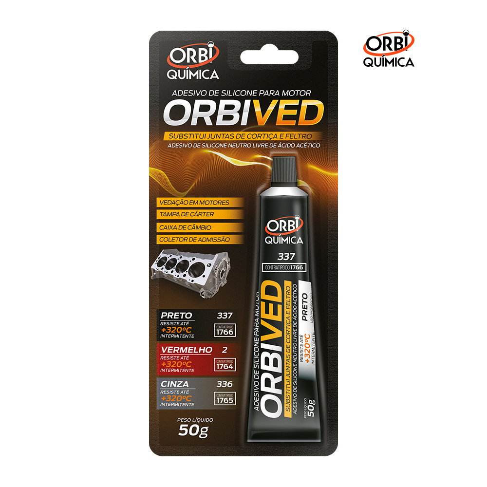 SELANTE ORBIVED PARA MOTOR 50G PRETO