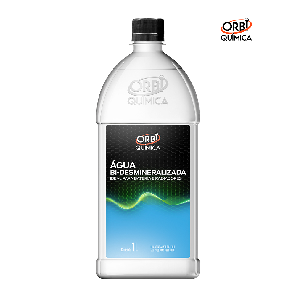 AGUA ORBI BI-DESMINERALIZADA P/BATERIAS E RADIADORES 1L
