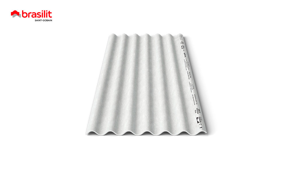 TELHA BRASILIT FIBROTEX 4MM 2,44M X 50CM